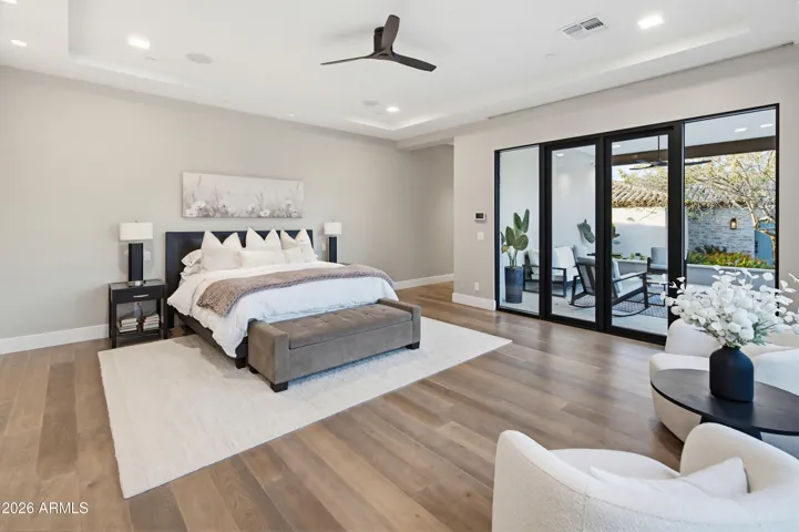 Primary bedroom with patio