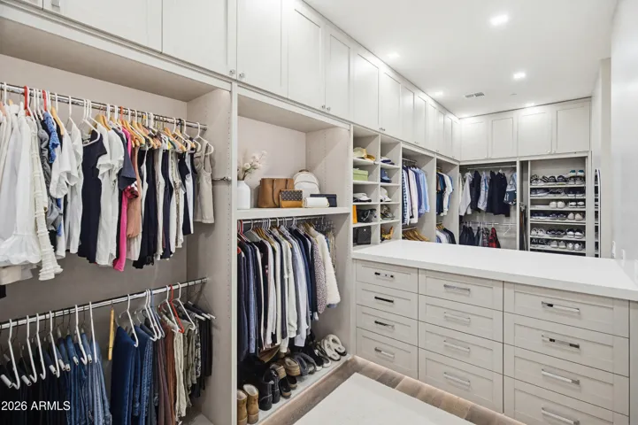 Primary closet