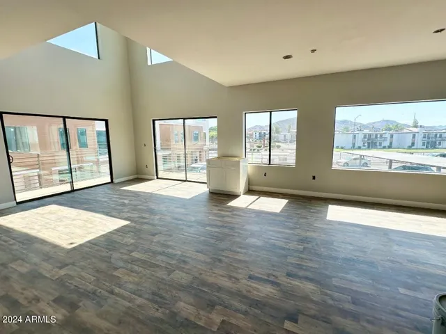 Example of an almost finished end unit - end units enjoy more windows, and an additional balcony!