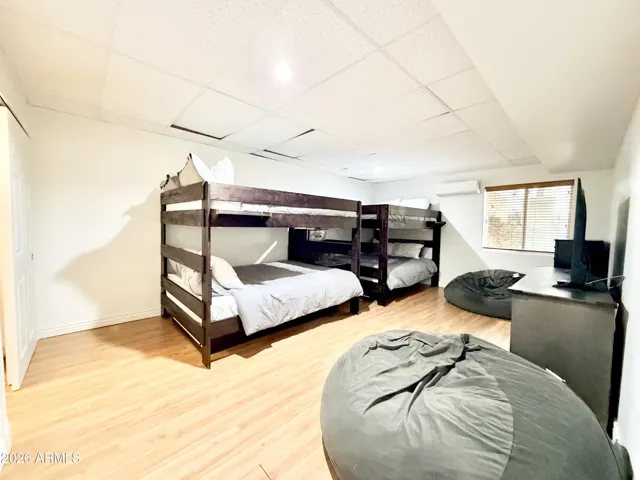 has a large walk-in closet