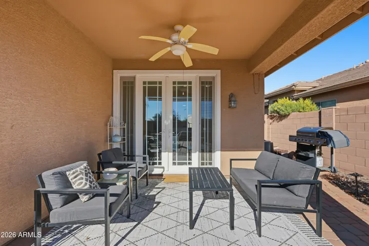 Covered Patio Leading to Kitchen