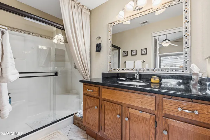 Master bath with walk in shower