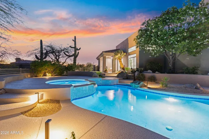 Pool at twilight