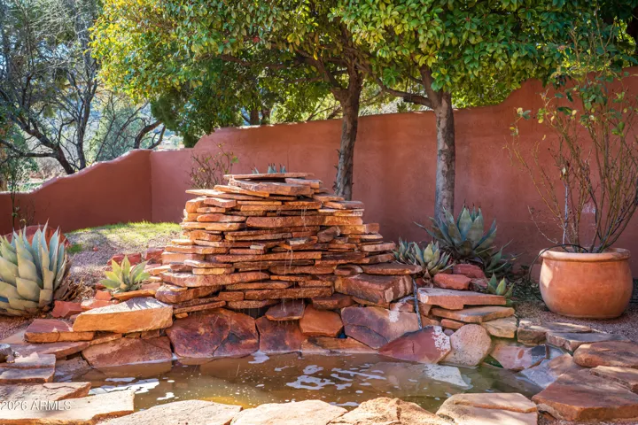 Water feature in back yard