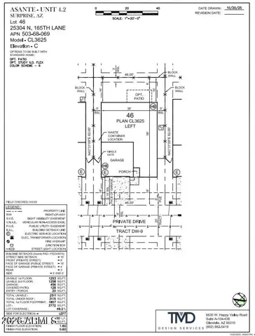 25304 N 165th Lane Preliminary Plot Plan
