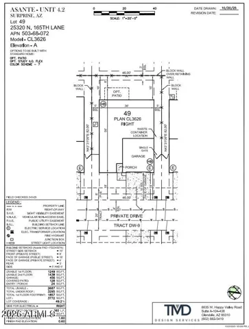 25320 N 165th Lane Preliminary Plot Plan
