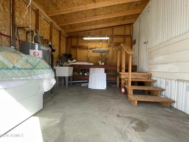 Laundry room off the back bedroom