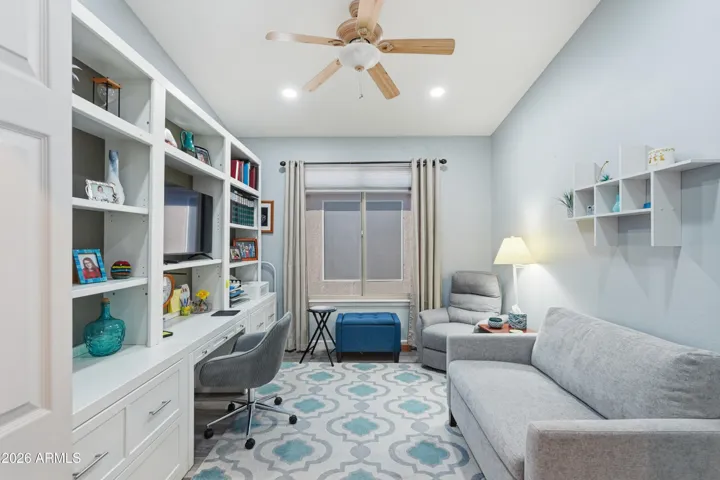 Den/Office with built in work center