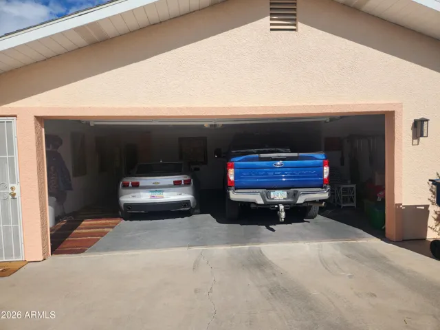Lots of room in this oversized garage.