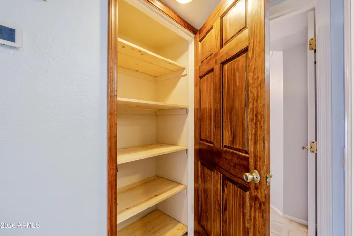 The linen closet.