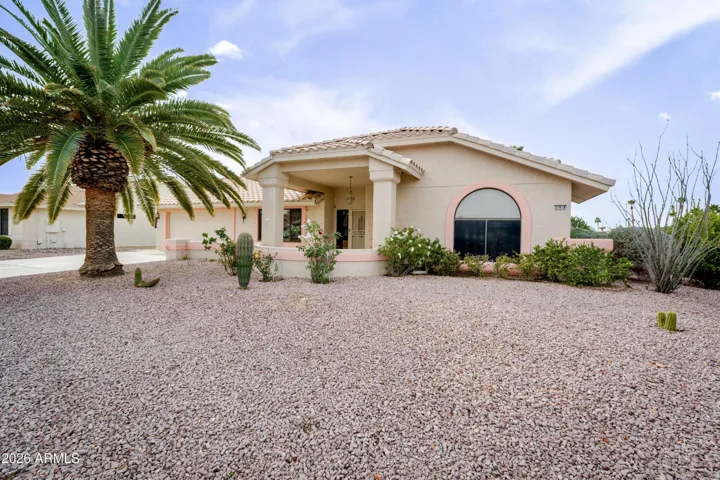 The front of the home.
