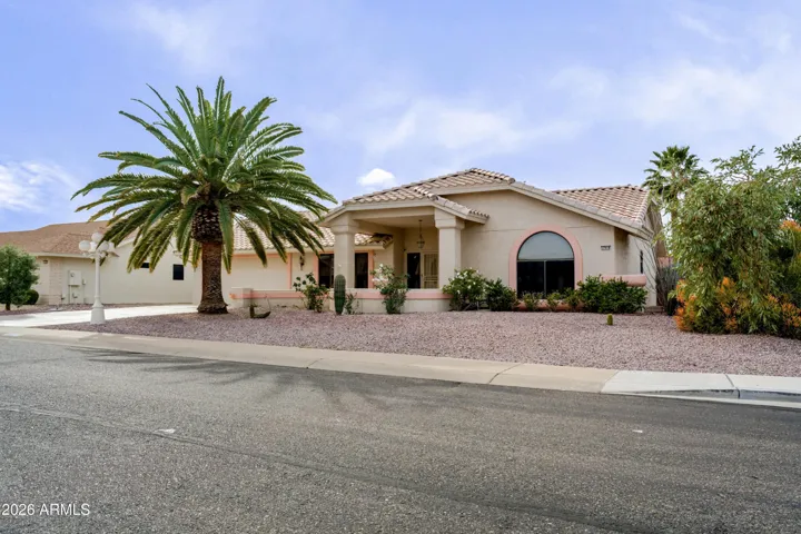 The front of the home.