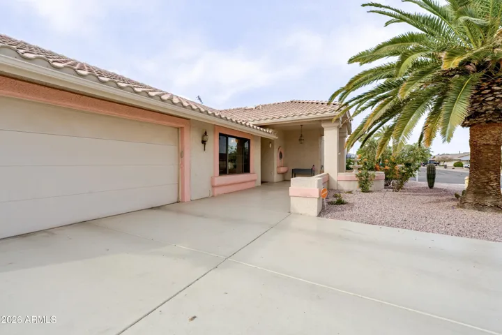 The front of the home.