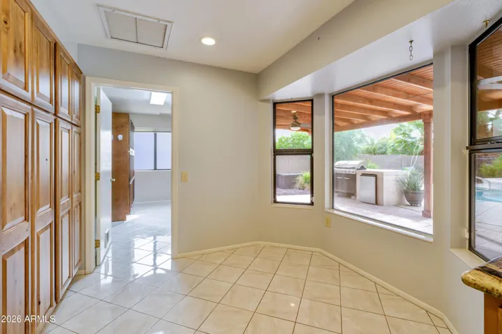 The dinette in the kitchen.