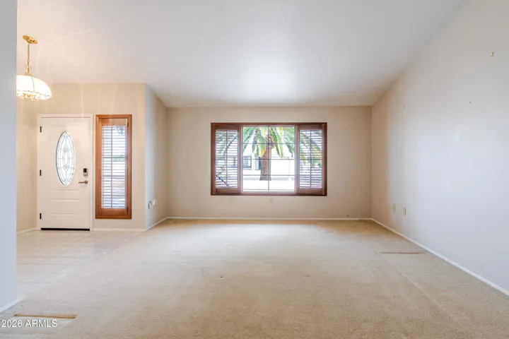 The living room.
