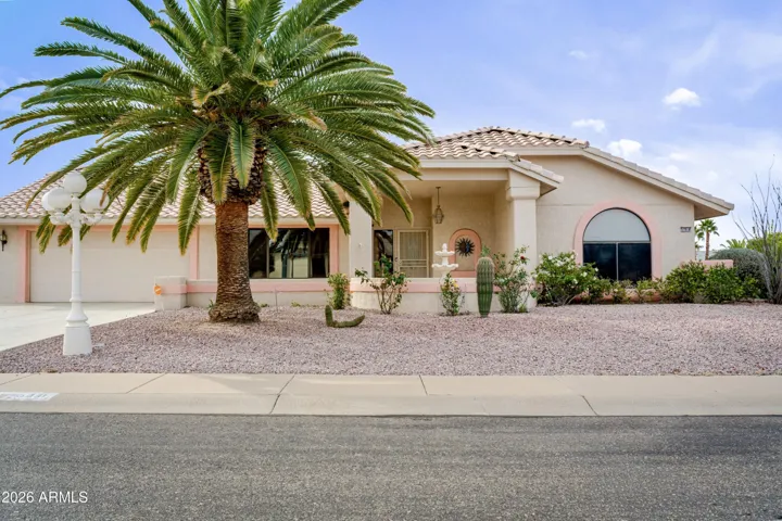 The front of the home.