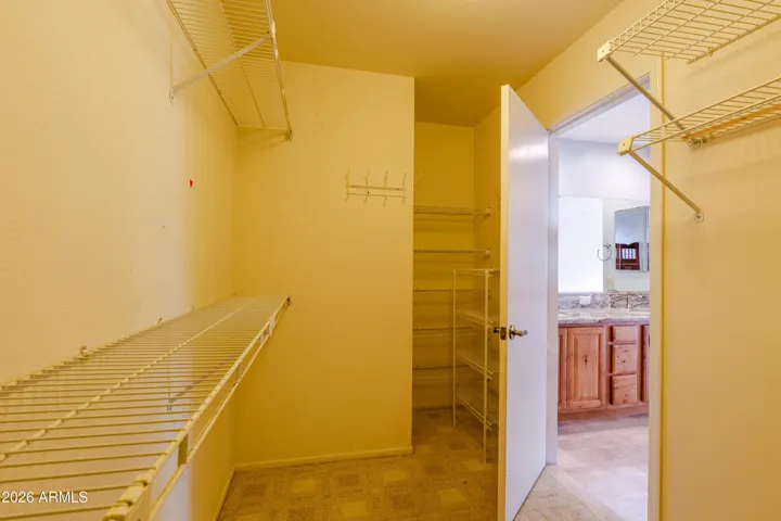 The master bedroom closet.