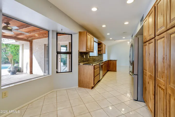 The dinette in the kitchen.