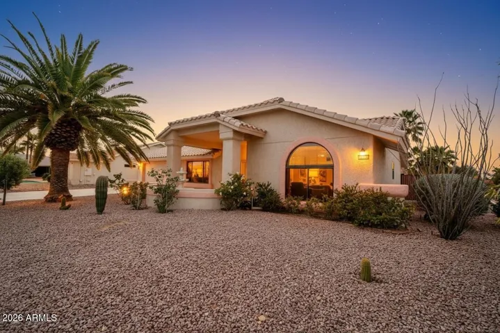 The front of the home.