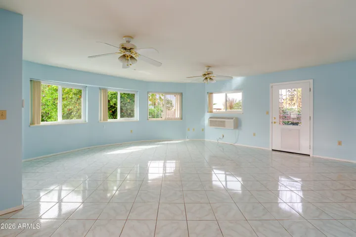 The huge bonus room.