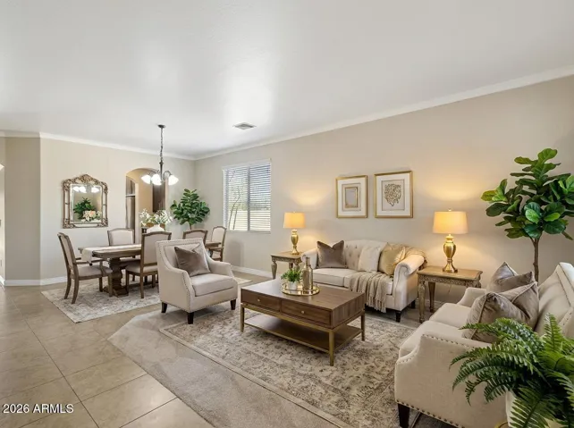 Living Room-Dining-Virtually staged