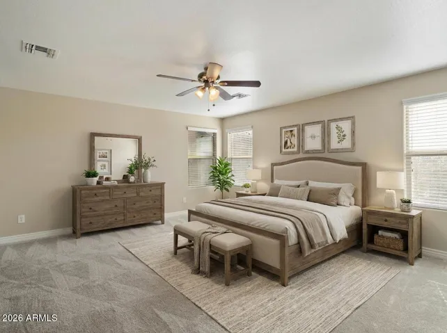 Primary Bedroom-virtually staged