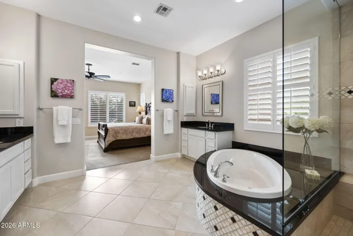 Primary Bathroom with soaking tub.