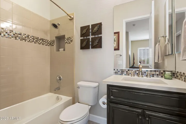 3rd Bathroom with tub & shower.