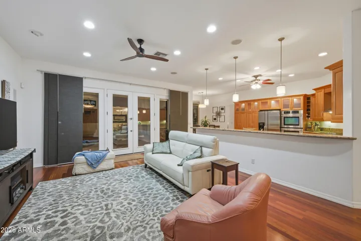 Open floor plan for entertaining