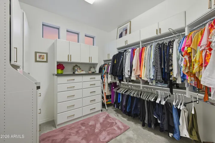 Large custom walk in closet
