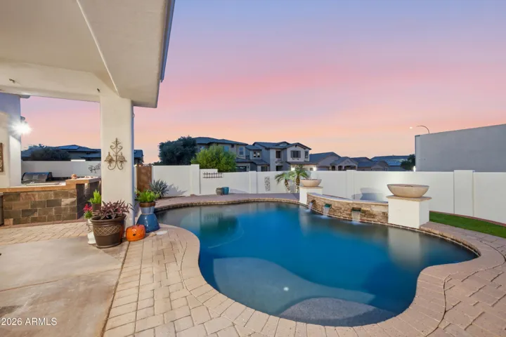 Sunset views from the pool