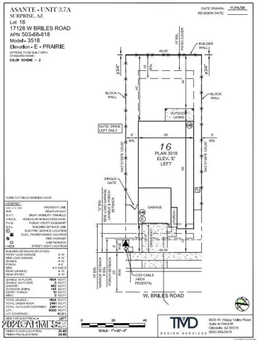 17128 W Briles Road Preliminary Plot Plan