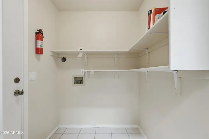 Off Garage w/ storage shelves