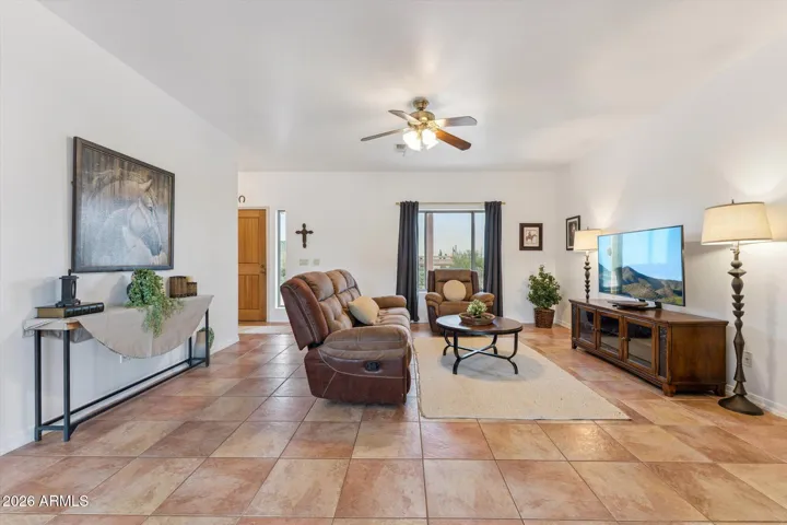 Yet perfect views out the triple window from the dining area and living room