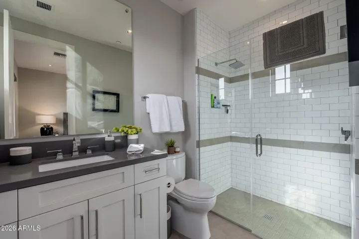 Guest Bedroom 1 with full bath / Ensuite
