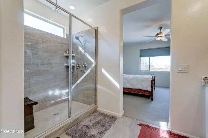Primary Bathroom - Full Size Spacious Walk-In Shower