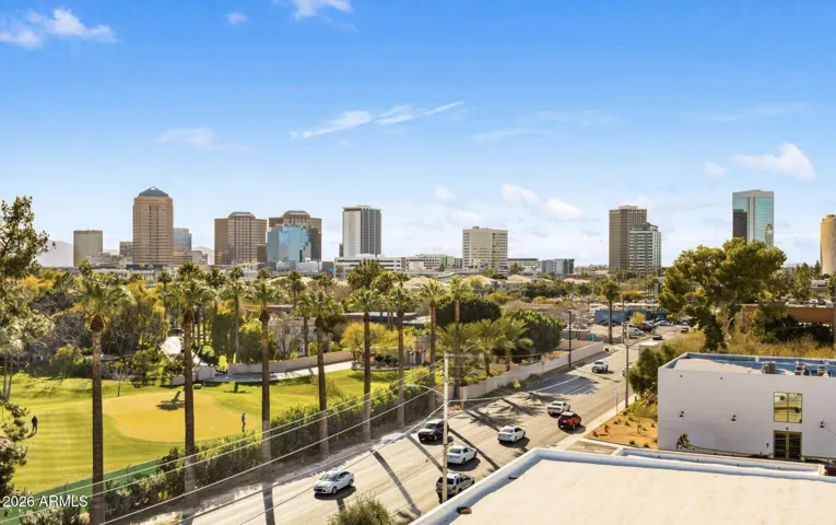 Private rooftop patio from unit