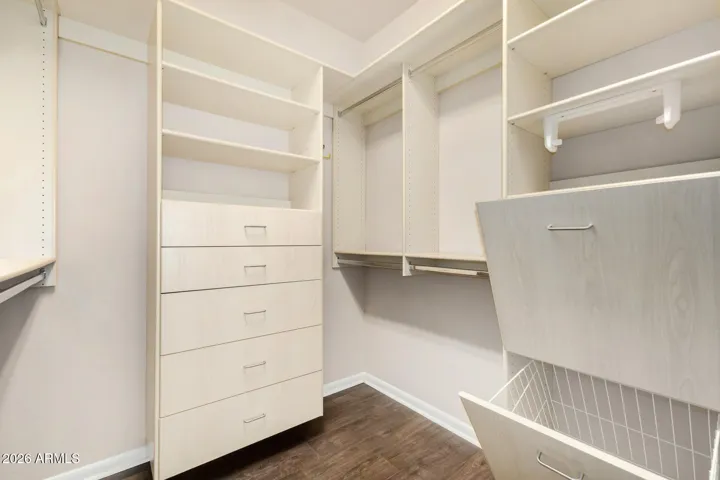 2 Well-Appointed Primary Walk-In Closets