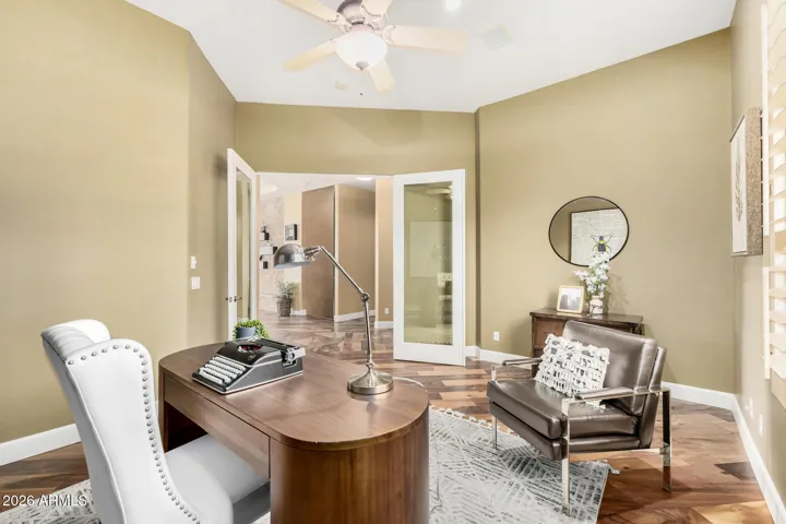 Spacious Den off the Foyer w/ Northern views