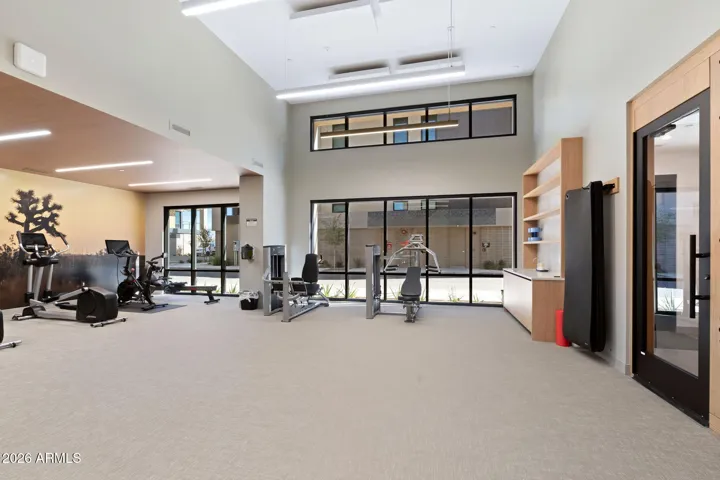 Fully equipped fitness center with modern equipment