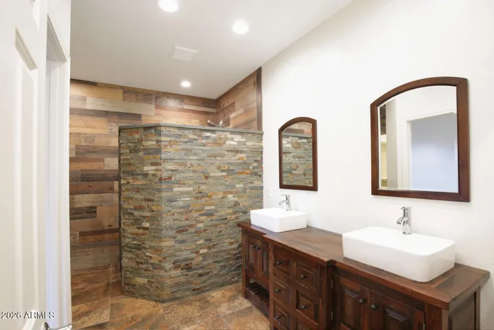 Luxurious walk-in shower