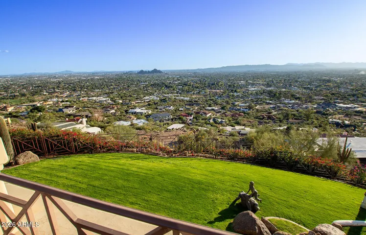 This isn't just hillside & desert, the owner put lush grass all around