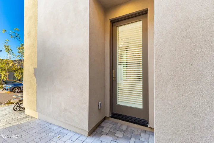 Detached 1 bedroom, 1 bath Guest Casita entrance door.
