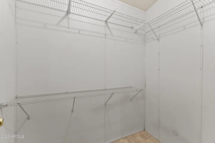 Spacious walk-in closet