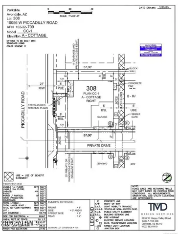 10056 W Piccadilly Rd Preliminary Plot Plan
