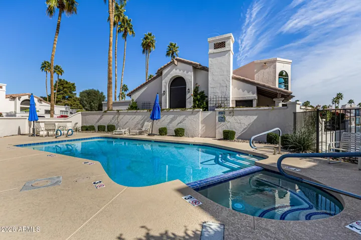Community Pool and Spa. Private door to access from unit