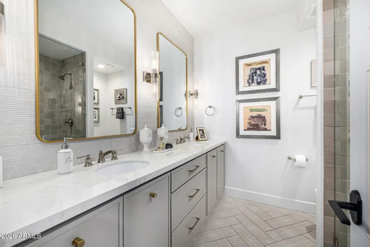 Lower Level Bathroom with shower