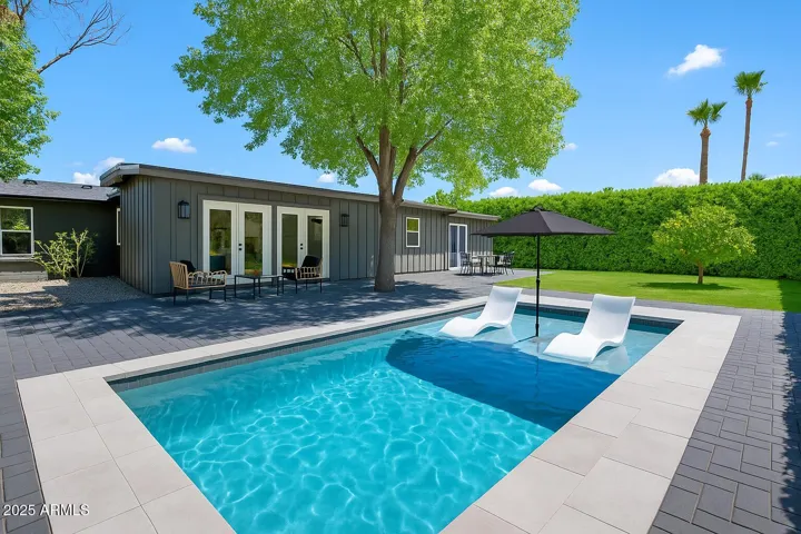For illustrative purposes only. Property had a pool previously and there is plenty of room on this oversized lot!
