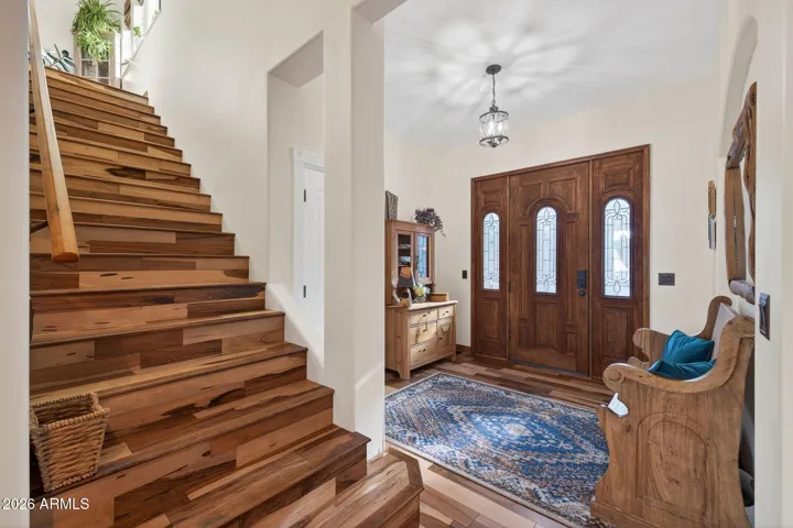 Foyer entry - Stairs lead to the Amazing Primary Suite