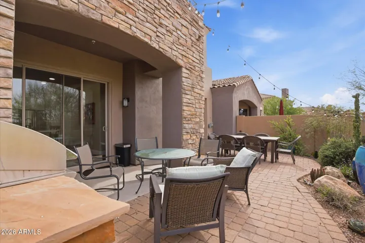 Rear Patio with BBQ Grill